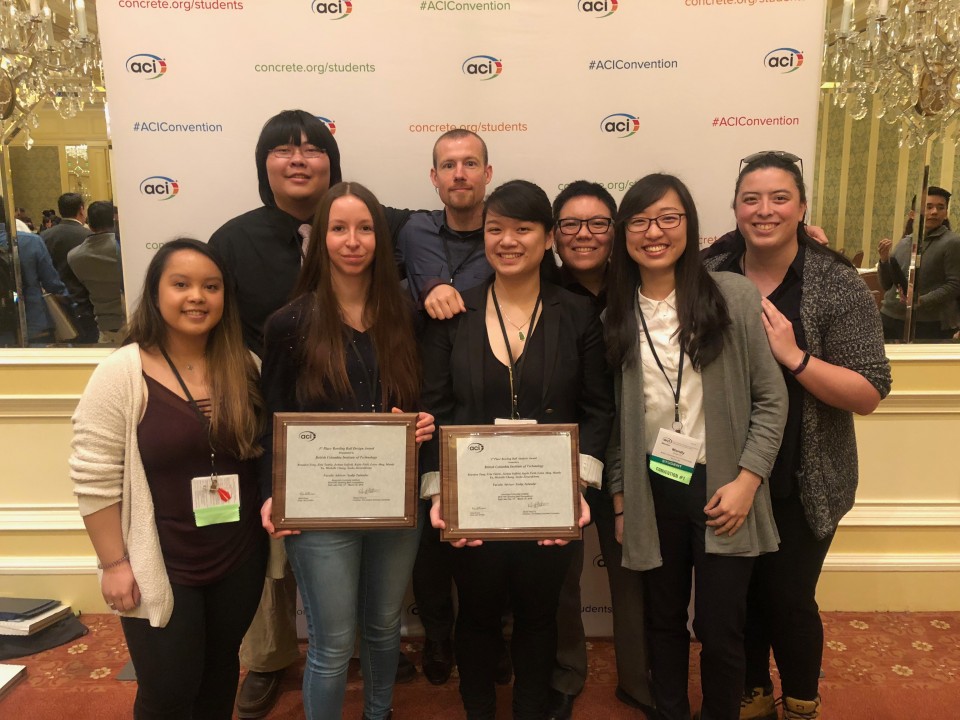 Winners of the 2018 ACI Concrete Bowling Ball Competition