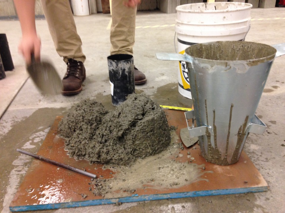 R:Filling Cylinders after the Slump Test